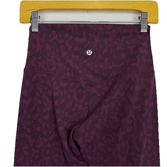 Lululemon Align Full Length 29” Leggings Size 6 Formation Camo Dark Red Black - Picture 6 of 9